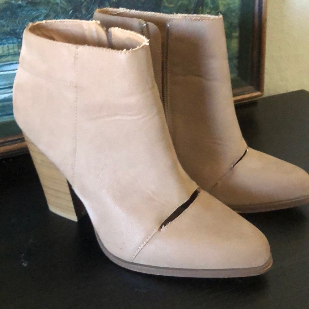 JustFab heeled booties